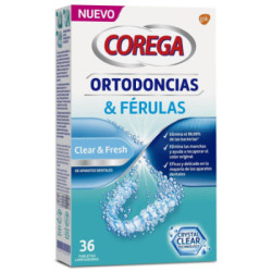Corega Ortodoncias y Ferulas 36 Tabletas Limpiad