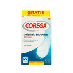Corega Oxígeno Bio- Activo Tabletas Efervescentes 66 Uds.